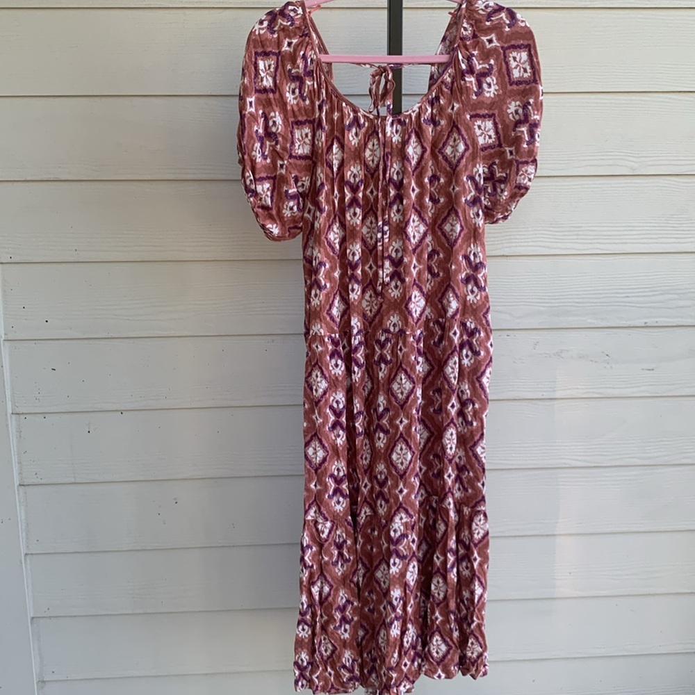 Knox rose bohemian whimsical cottagecore puff sleeve festival dress medium - Picture 3 of 6